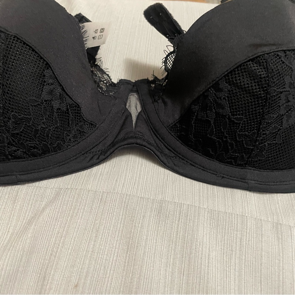 Adore Me Black Lace Underwire Bra